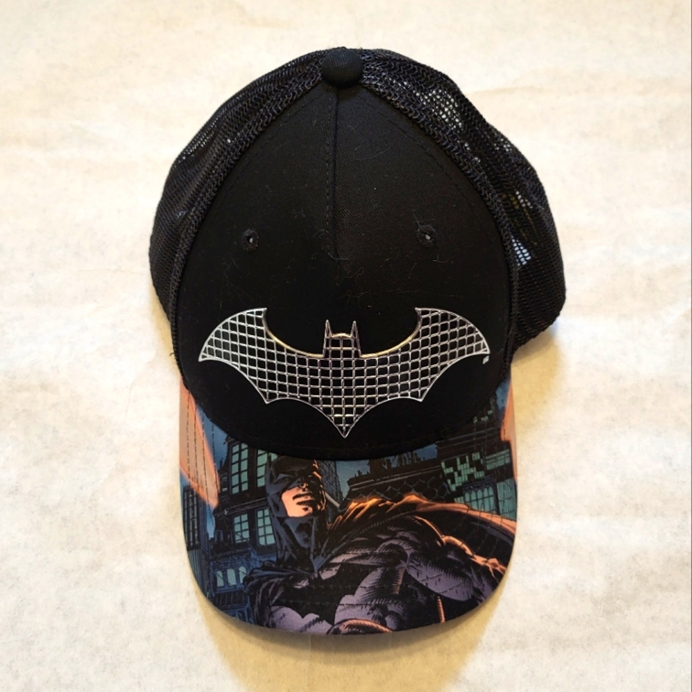 Black Batman mesh cap